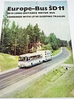 Karosa - Europe-Bus ŠD 11 - ŠD 11 Long-distance Motor Bus Combined With LP 30 Sleeping Trailer - Caravan Hotel - prospekt - Motokov - 1967