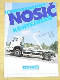 Jednoramenný nosič kontejnerů - prospekt - CTS Servis Okřínek - Liaz - Škoda