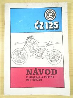 ČZ 125/519 - návod k obsluze a pokyny pro údržbu - 1991
