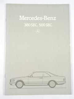 Mercedes - Benz 380 SEC, 500 SEC - prospekt - 1984