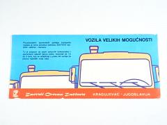 Zastava 640 AD-V - prospekt - 1979 - vozidlo na převoz chleba