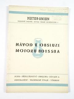 Návod k obsluze motoru BD 1 S 58 A