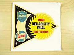 1960 Reliability Trial Snetterton - British Lambretta Owners Association - Castrol - obtisk