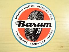 Barum - správné huštění - bezpečná jízda - samolepka