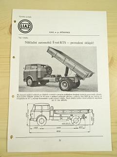 Škoda 706 RTS - sklápěč - Liaz - katalogový list - 1960