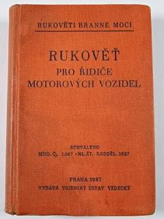 Rukověť pro řidiče motorových vozidel  - 1938