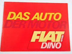 Fiat Dino spider - Das Auto der Motor - prospekt
