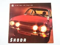 Škoda 100, 100 L, 110 L, 110 LS, 110 R - prospekt