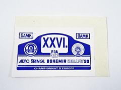 XXVI. Auto Štangl Bohemia Rallye - 1999 - samolepka
