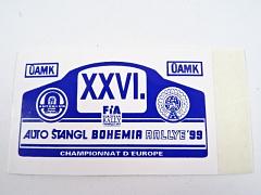 XXVI. Auto Štangl Bohemia Rallye - 1999 - samolepka