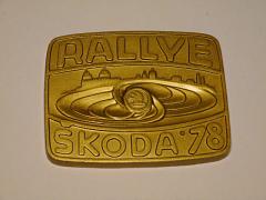 Rallye Škoda 1978 - V. mezinárodní automobilová soutěž - Mladá Boleslav - plaketa