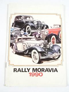 Rally Moravia 1990 - program - mezinárodní soutěž historických automobilů - Československý klub historických vozidel - Veteran Car Club Ostrava
