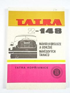 Tatra 2-148 - návod k obsluze a údržbě návěsových tahačů - 1981