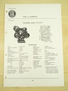 Tatra - čtyřdobý motor T 111 A - katalogový list - 1960 - Tatra 111