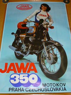 JAWA 350 tyo 634 - plakát - Motokov - 1979