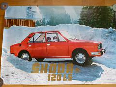 Škoda 120 LS - AZNP Mladá Boleslav - plakát - 1976