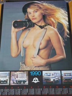 Avia - plakát - kalendář 1990