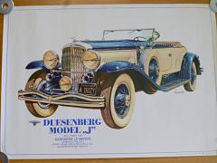 Duesenberg model J 1931 karoserie Le Baron - plakát - 1983