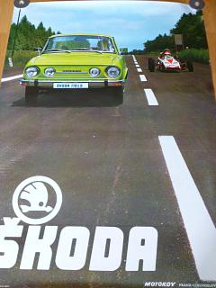 Škoda 110 LS - plakát - Motokov