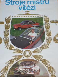Škoda 130 RS, 105/120 - stroje mistrů vítězí - plakát - 1979