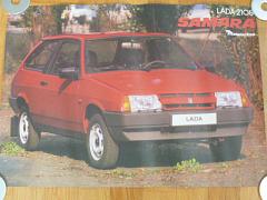 VAZ - LADA 2108 Samara - plakát - prospekt - Mototechna - 1990