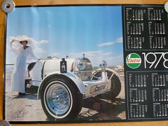 Castrol - Bugatti - plakát - kalendář 1978