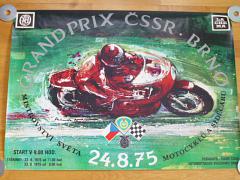 Grand Prix ČSSR Brno - 24. 8. 1975 - plakát