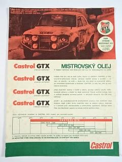 Castrol GTX - mistrovský olej - leták