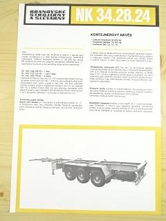 BSS - NK 34.28.24 - kontejnerový návěs - prospekt - 1970