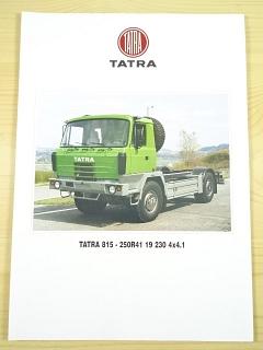 Tatra 815 - 250R41 19 230 4x4.1 - prospekt - Tatra do Brasil