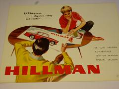 Hillman - de luxe saloon, convertible, STW - prospekt