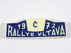 Rallye Vltava 1972 - časoměřič - odznak