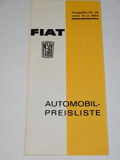 Fiat - NSU/Fiat Automobil - Preisliste - 1965
