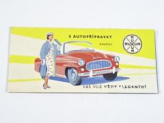 Spolana Neratovice - autopřípravky značky Muxum - prospekt - 1959 - Škoda Felicia
