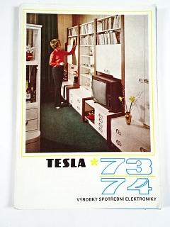Tesla 1973 - 1974 - výrobky spotřební elektroniky