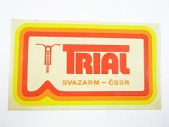 Trial - Svazarm - ČSSR - samolepka