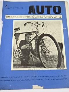 Auto - ročník XXIII., číslo 6., 1941 - obrázková revue českých automobilistů a motocyklistů