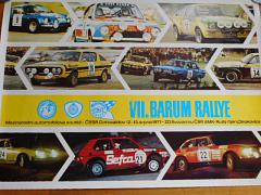 VII. Barum rallye - Gottwaldov 12.-13.8.1977 - plakát