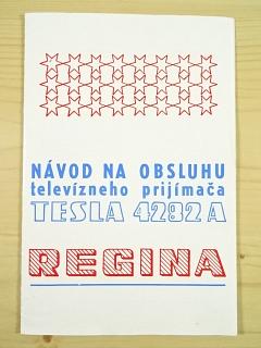 Tesla 4282 A Regina - návod na obsluhu televízneho prijímača