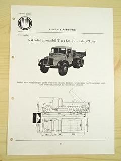 Tatra 111 S2 - E - sklápěčkový automobil - katalogový list - 1960