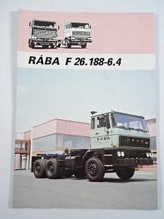 Rába F 26.188-6.4 - Three-Axle Chassis with Cab - prospekt