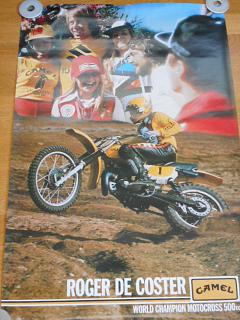 Roger de Coster - Suzuki - World Champion Motocross - plakát