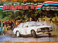 Rallye Bohemia - Mistrovství Evropy 10.-12. 7. 1987 - plakát