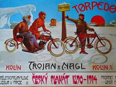 Trojan a Nagl Kolín - Torpedo - Český plakát 1890 - 1914 - plakát