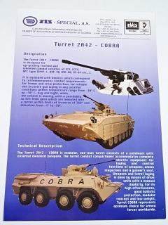 Turret 2A42  Cobra - prospekt - ZTS Dubnica nad Váhom