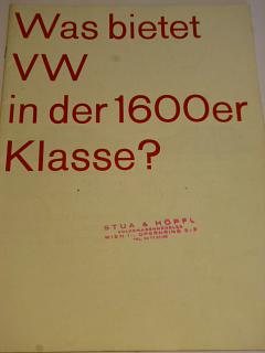 Volkswagen - Was bietet VW in der 1600er Klasse? prospekt - 1967