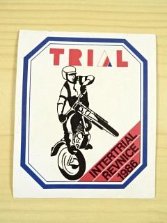 Trial - Intertrial Řevnice 1986 - samolepka