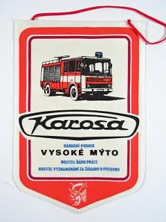 Karosa n. p. Vysoké Mýto - vlaječka - CAS K 25 LIAZ 101.860 - automobilová cisternová stříkačka