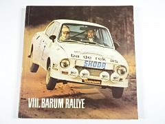 VIII. Barum Rallye 1978 - mezinárodní automobilová soutěž - Gottwaldov - program + startovní listina