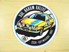 XIII. Barum Rallye - ČSSR - Gottwaldov - 1983 - samolepka